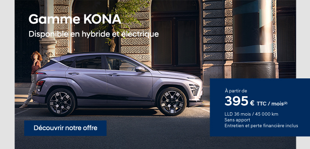 Gamme Hyundai KONA Nouvelle Génération - Disponible en hybride et en électrique